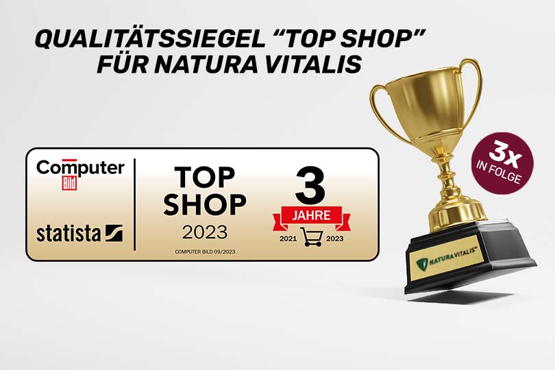 NATURA VITALIS HAS RECEIVED THE TOP SHOP AWARD