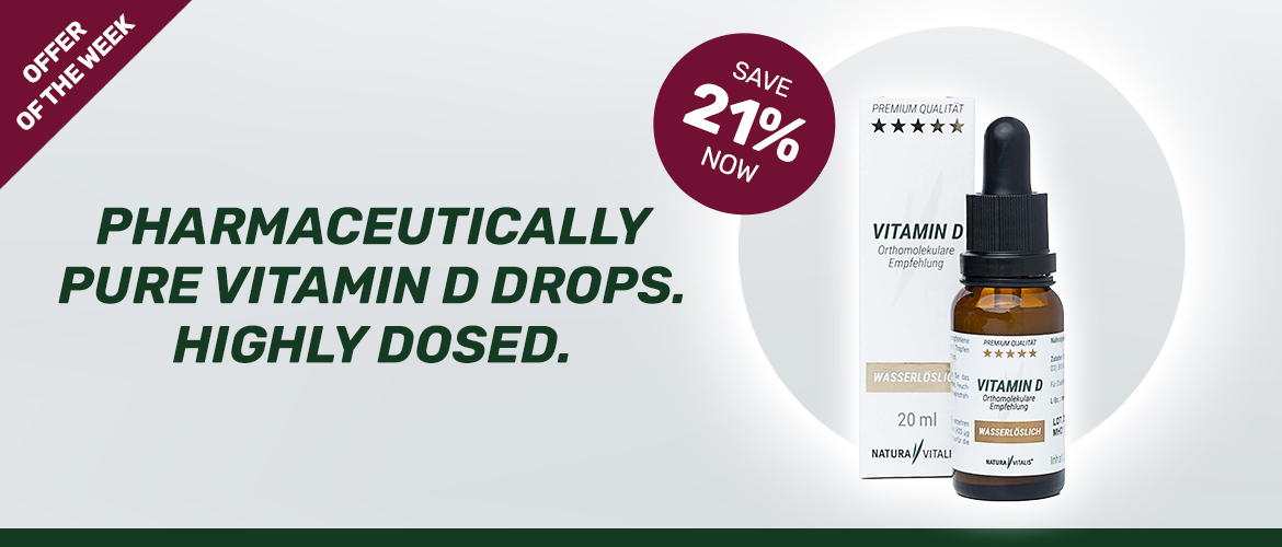 Vitamin D drops - highly dosed & water soluble!